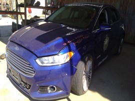 2014 FORD FUSION, BLUE, HYBRID, TITANIUM MODEL, 2.0L, AT,  F26514